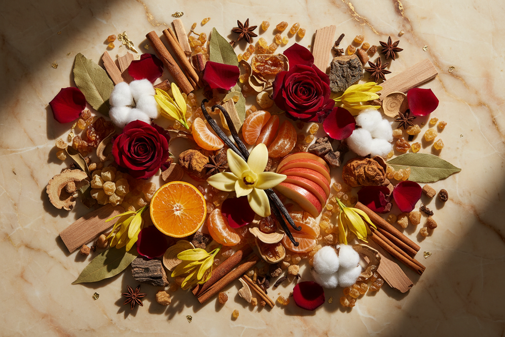 Amid Ingredient Flat Lay