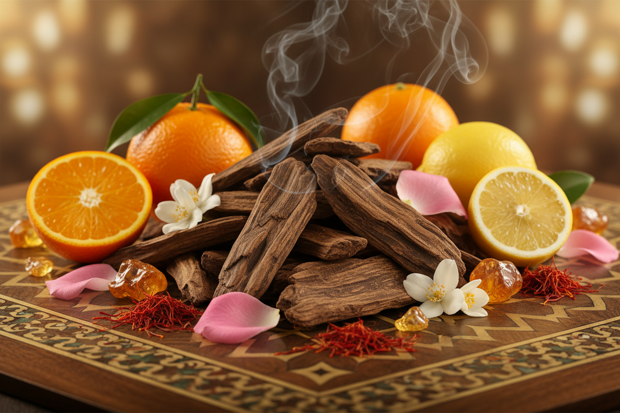 Bakhoor Oud Nabeel Incense Ingredients