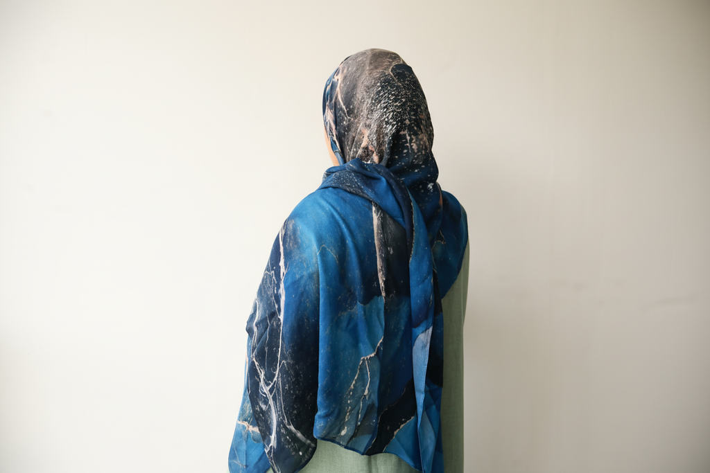 Blue Marble Hijab - Enhanced 1