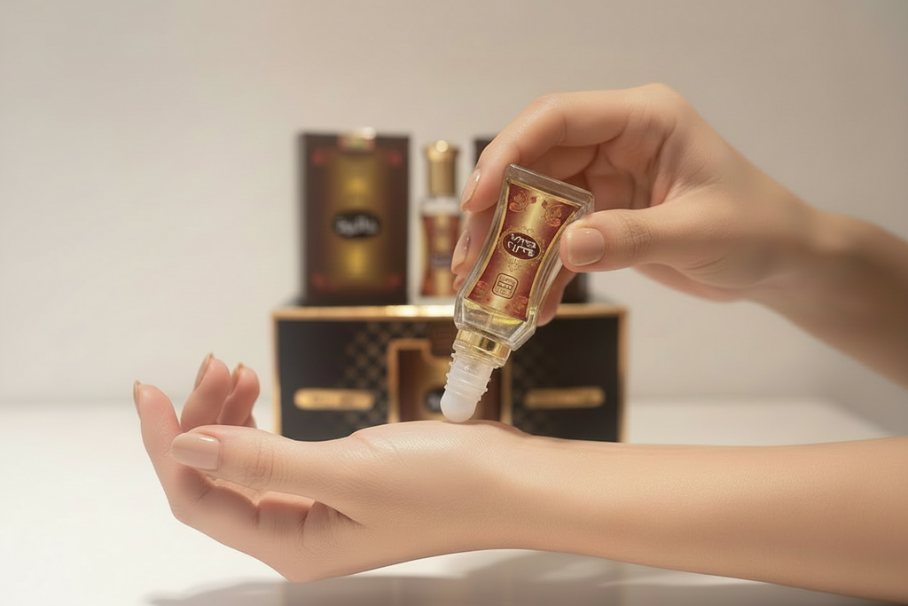 Daliya Oil Roll-On Lower Wrist Application