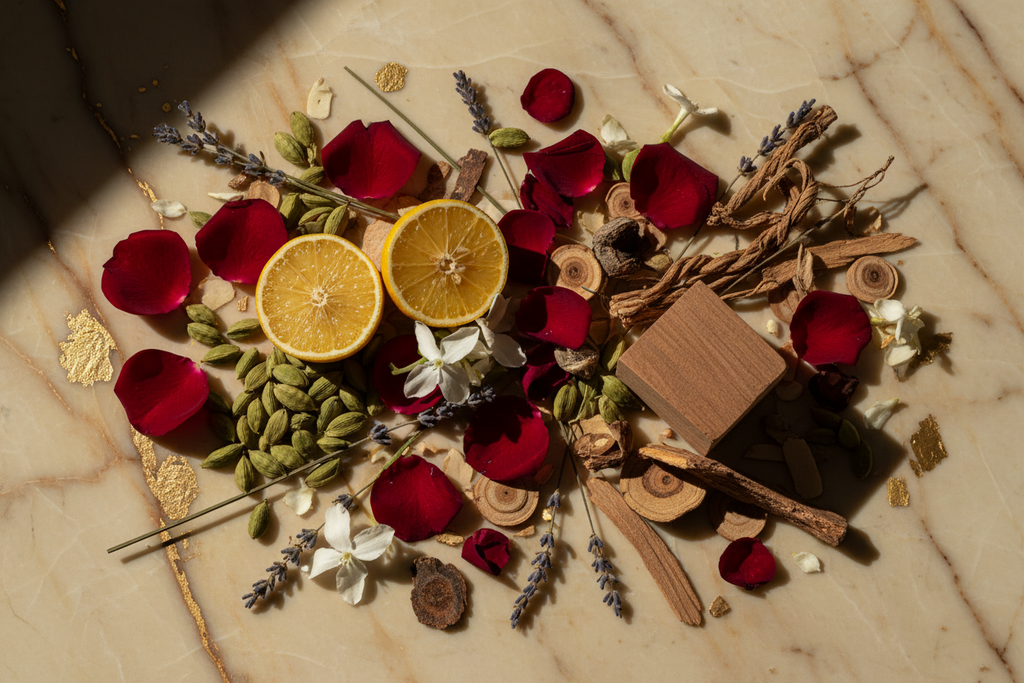 Dirham Ingredient Flat Lay